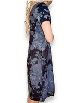 Sized Helga May Jungle Dress: Scarlett Rose - Black