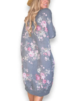 Helga May: Elastic Hem Dress: Scarlett Rose - Grey