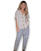 Helga May: Mohair Blend Vest - Beige