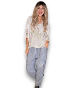 Helga May: Crochet Star Knit - Vanilla