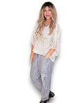 Helga May: Crochet Star Knit - Vanilla