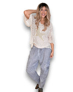 Helga May: Crochet Star Knit - Vanilla