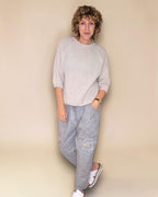 Helga May: Mohair Blend Crewneck Sweater