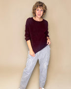 Helga May: Mohair Blend Crewneck Sweater
