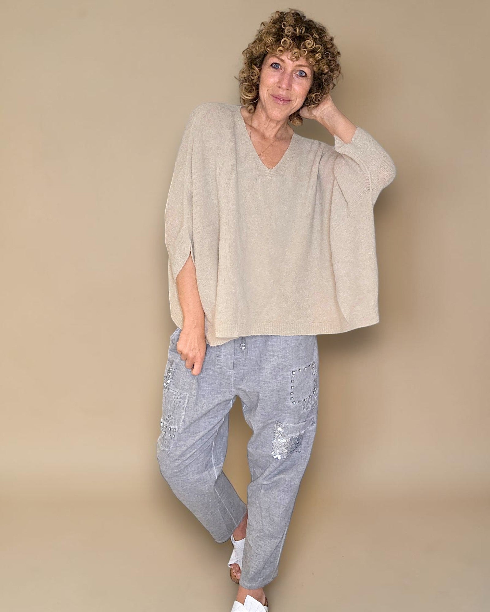 Helga May: Baby Aplaca Blend Batsleeve Knit