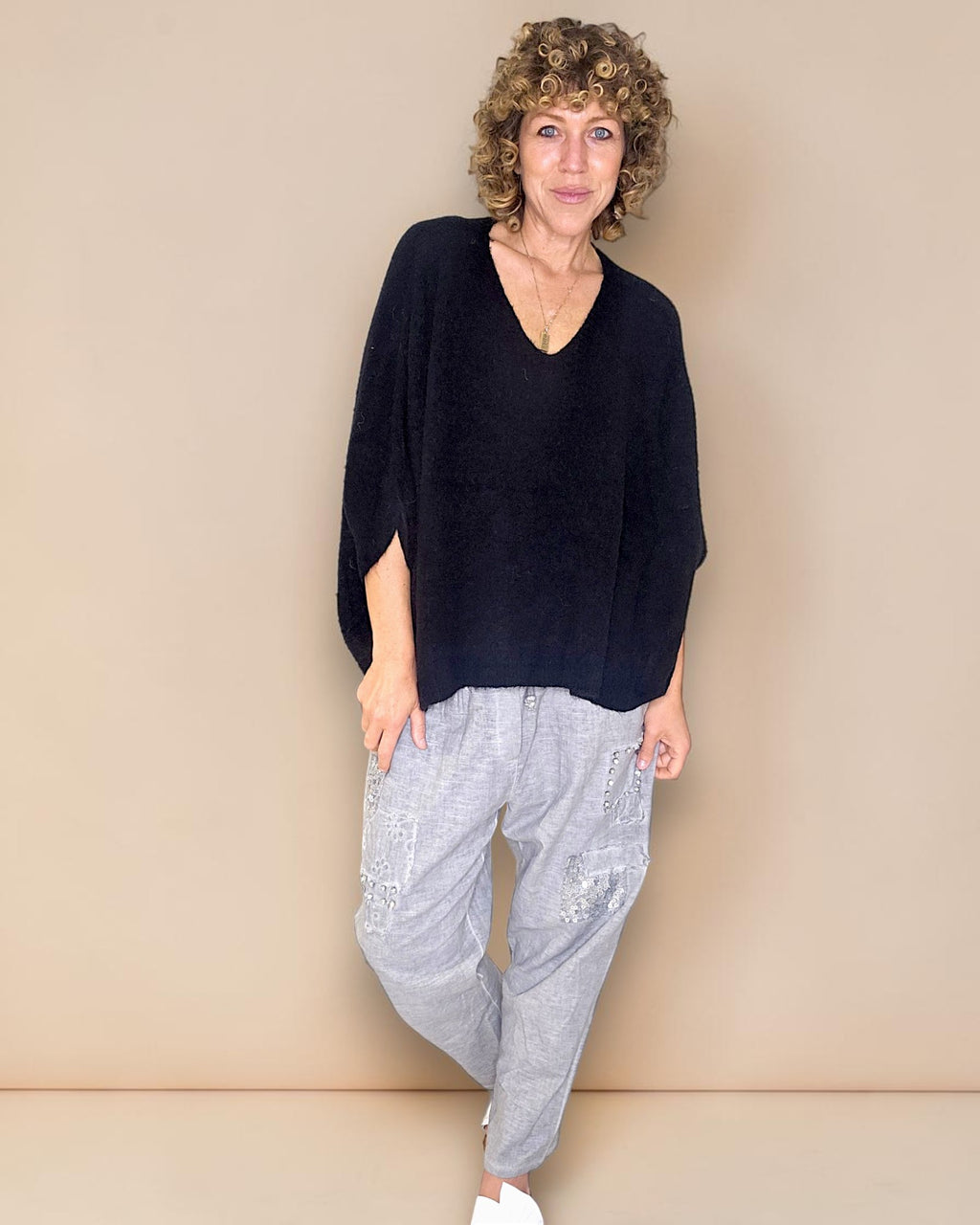 Helga May: Baby Aplaca Blend Batsleeve Knit