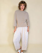 Helga May: Wool Blend Babydoll Knit