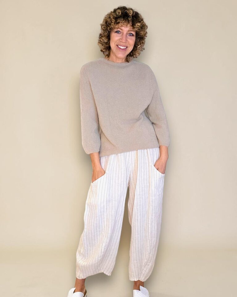 Helga May: Wool Blend Babydoll Knit