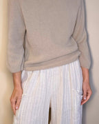 Helga May: Wool Blend Babydoll Knit
