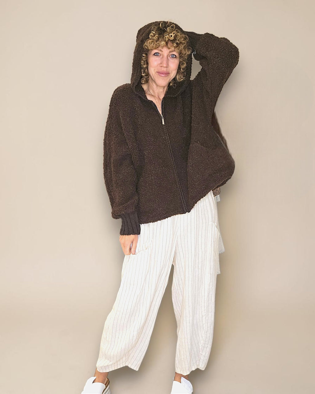 Helga May: Alpaca Blend Chenille  Hoodie