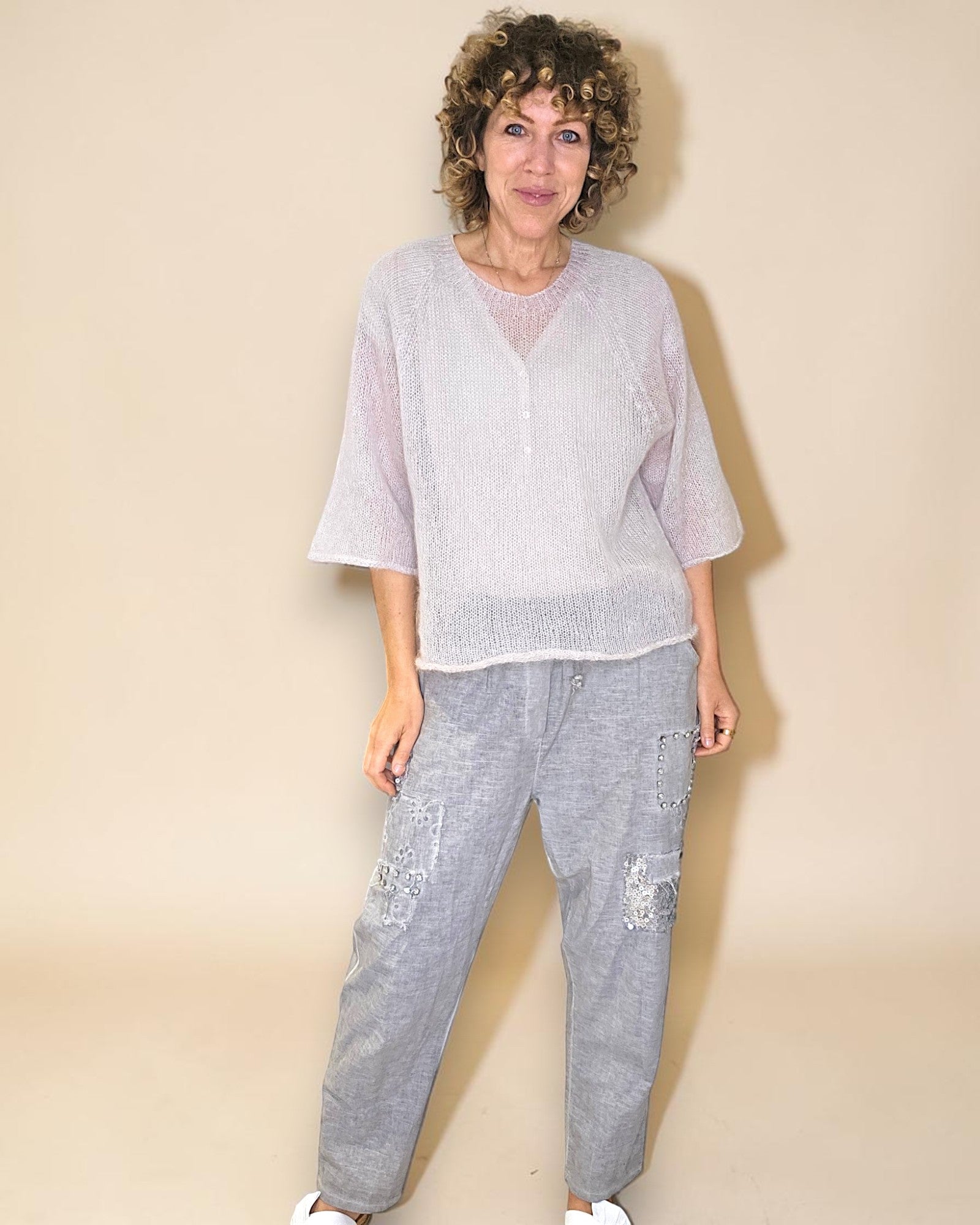 Helga May: Sheer 75% Mohair Knit