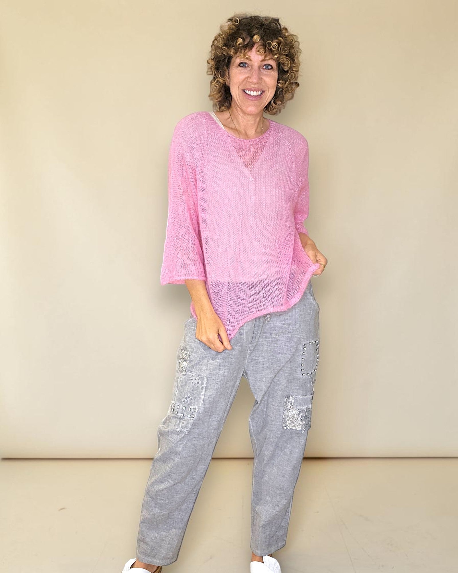 Helga May: Sheer 75% Mohair Knit
