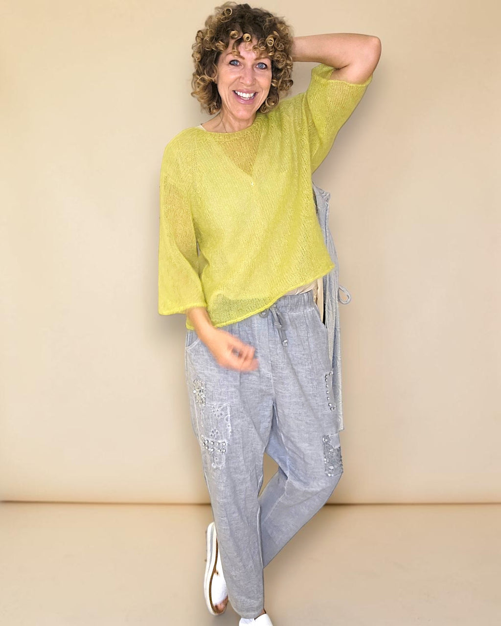 Helga May: Sheer 75% Mohair Knit