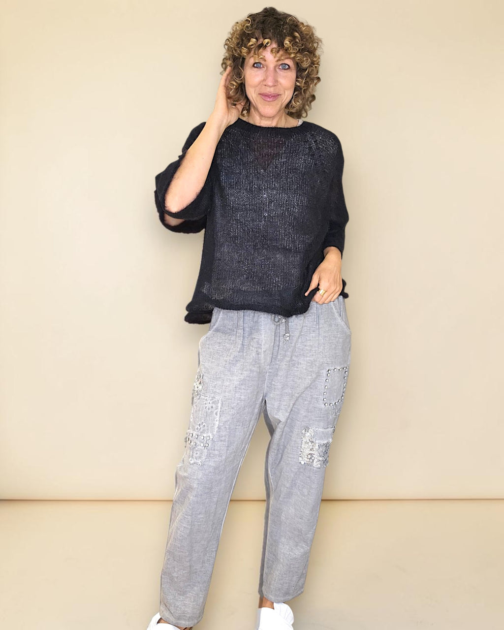 Helga May: Sheer 75% Mohair Knit