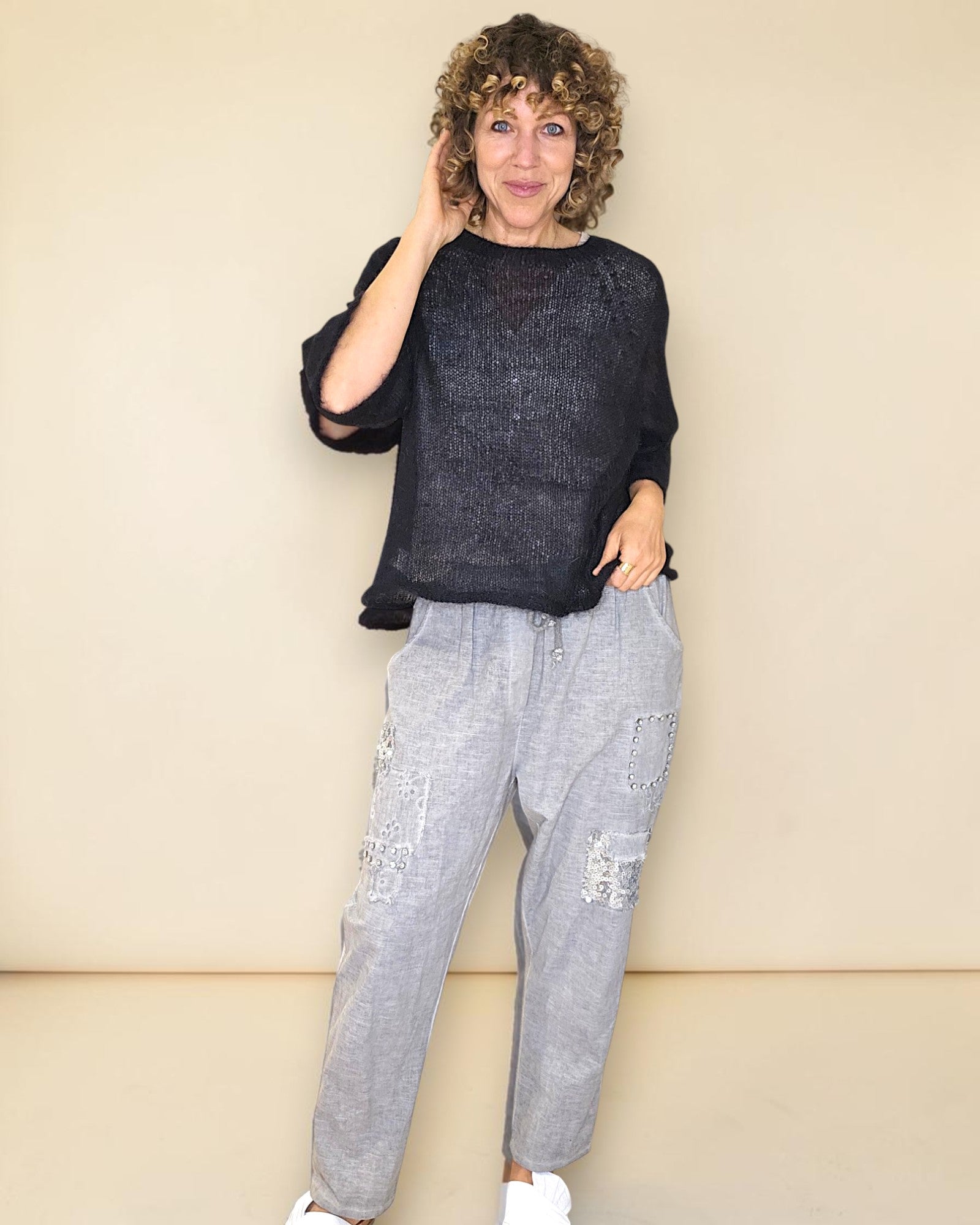Helga May: Sheer 75% Mohair Knit