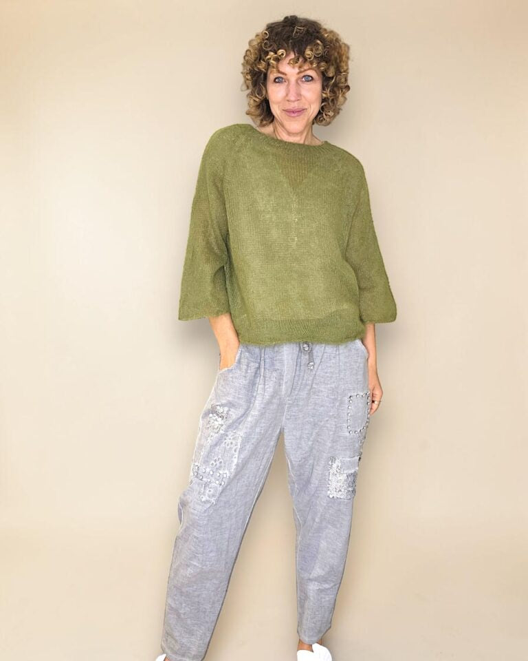 Helga May: Sheer 75% Mohair Knit