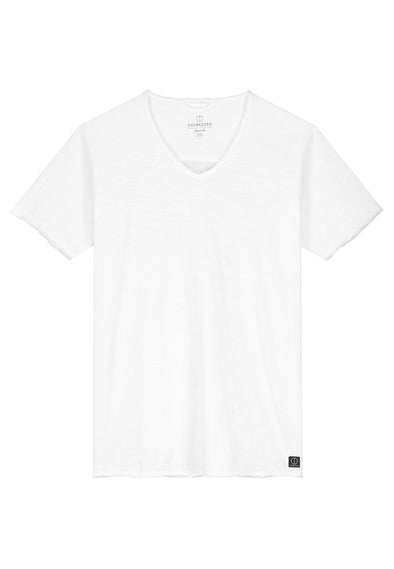 Dstrezzed Stewart Slub V-Neck Tee - White