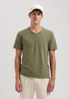 Dstrezzed Stewart Slub V-Neck Tee - Army Green