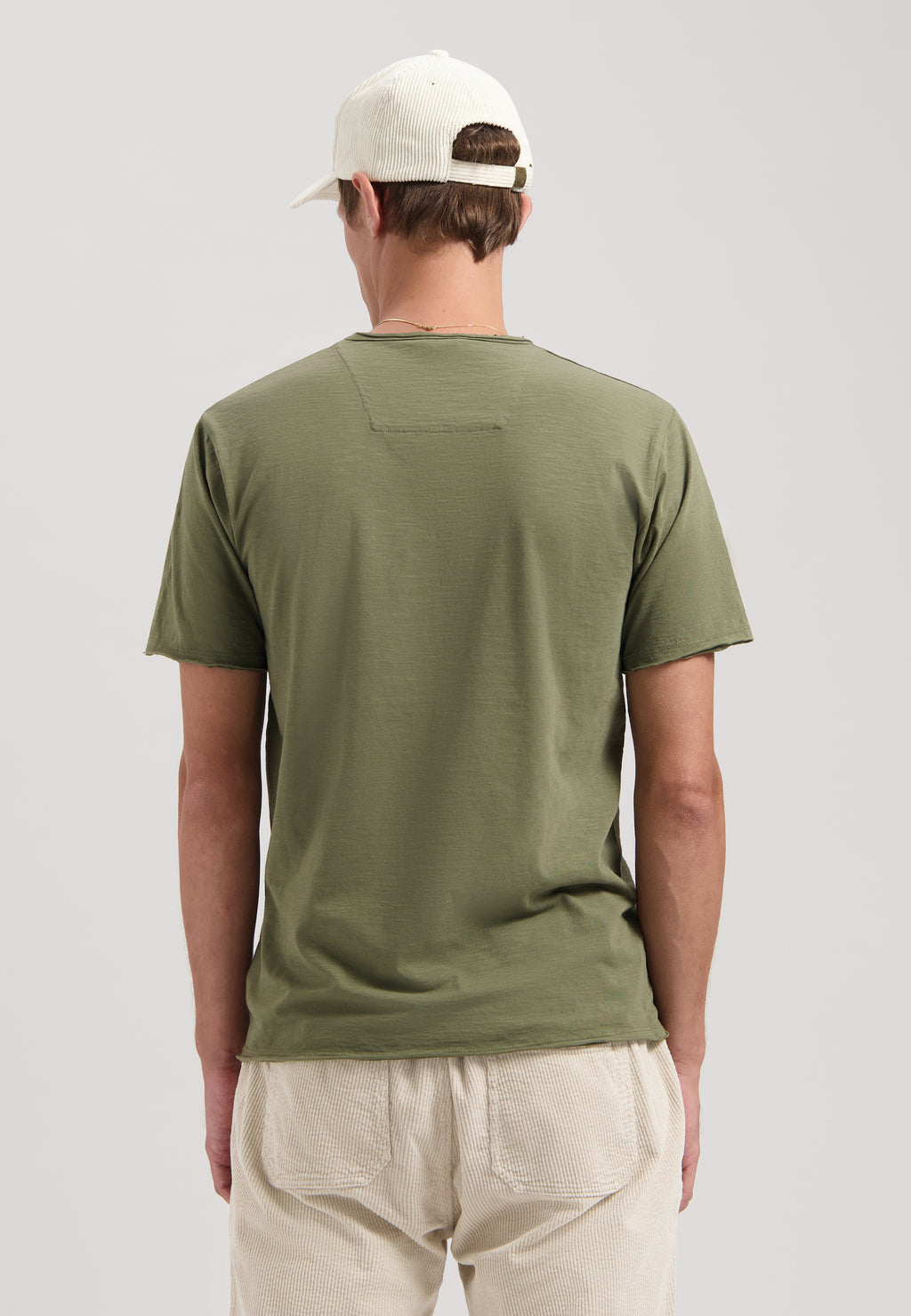 Dstrezzed Stewart Slub V-Neck Tee - Army Green