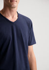 Dstrezzed Stewart Slub V-Neck Tee - Dark Navy
