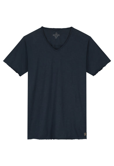 Dstrezzed Stewart Slub V-Neck Tee - Dark Navy