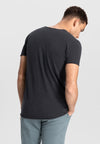 Dstrezzed Stewart Slub V-Neck Tee - Anthracite Melange