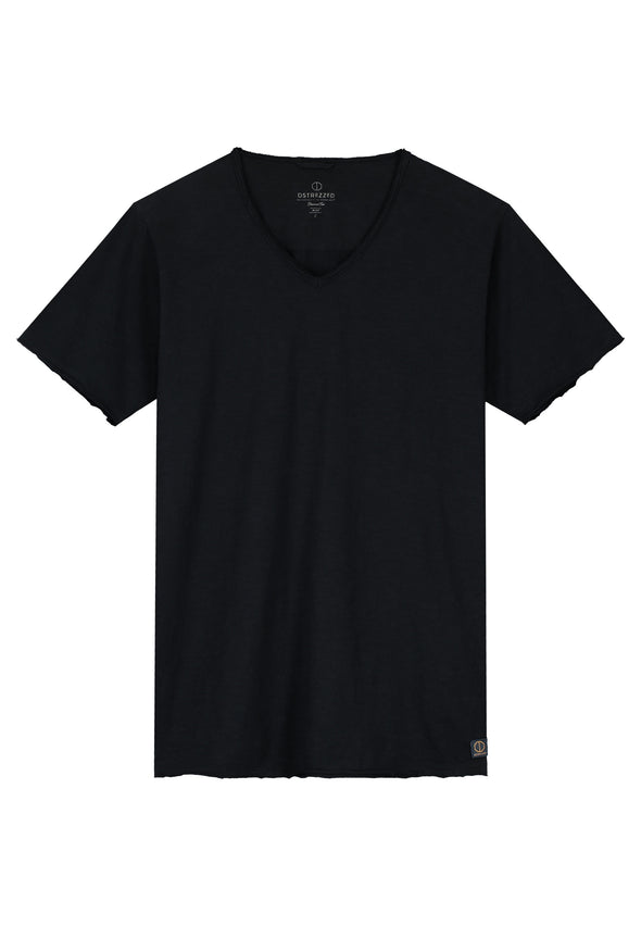 Dstrezzed Stewart Slub V-Neck Tee - Black