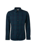 No Excess Long Sleeve Shirt: Checked - Ocean