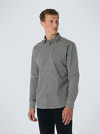 No Excess Long Sleeve Shirt: Checkerboard Illusion - Black
