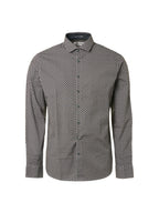 No Excess Long Sleeve Shirt: Checkerboard Illusion - Black