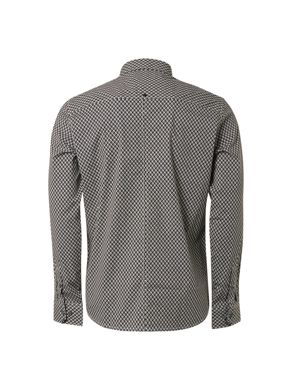 No Excess Long Sleeve Shirt: Checkerboard Illusion - Black