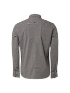 No Excess Long Sleeve Shirt: Checkerboard Illusion - Black