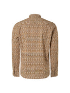 No Excess Long Sleeve Shirt: Snake Skin Print - Olive