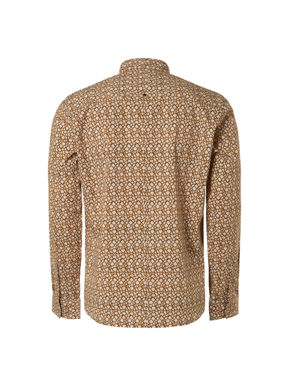 No Excess Long Sleeve Shirt: Snake Skin Print - Olive