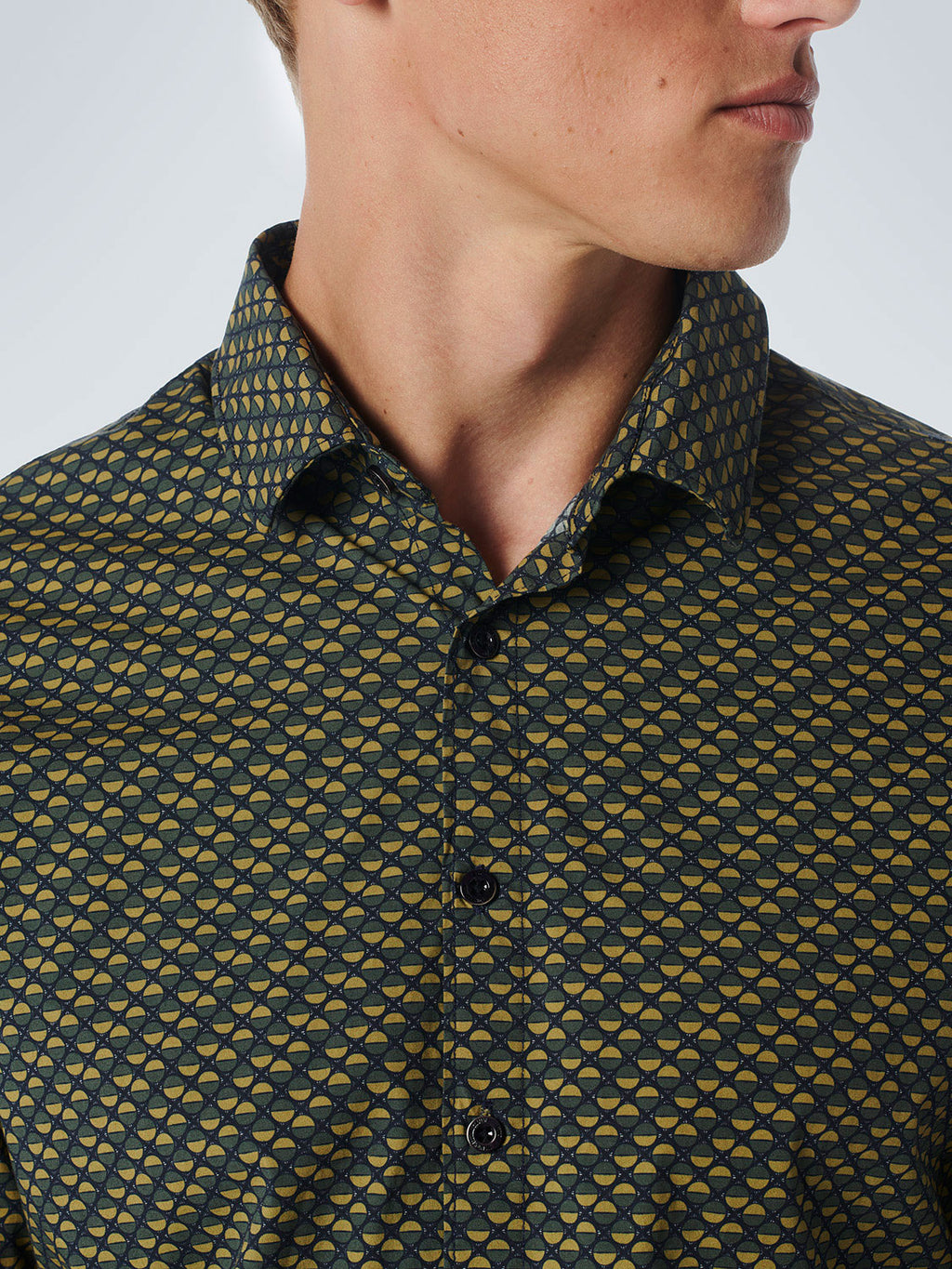 No Excess Long Sleeve Shirt: Partial Eclipse - Olive