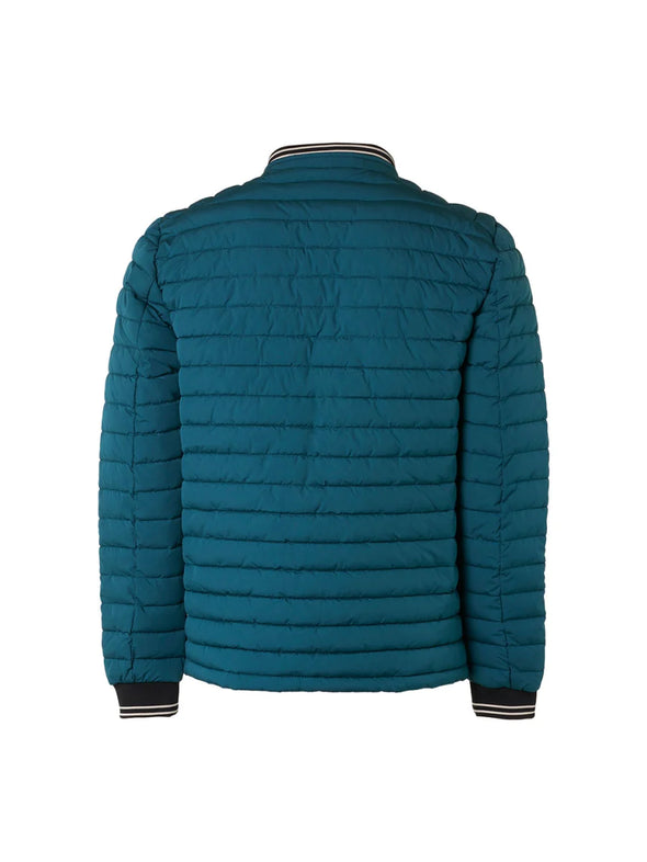 No Excess Short Fit Padded Jacket - Ocean