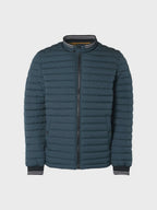 No Excess Short Fit Padded Jacket - Shadow Blue