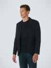 No Excess Jersey Stretch Check Blazer - Coffee