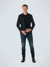 No Excess Jersey Stretch Check Blazer - Coffee