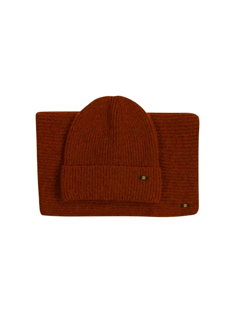 No Excess Beanie & Scarf Knit Set