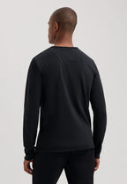 Dstrezzed Newman Slub Long Sleeved Tee - Black