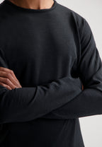 Dstrezzed Newman Slub Long Sleeved Tee - Black