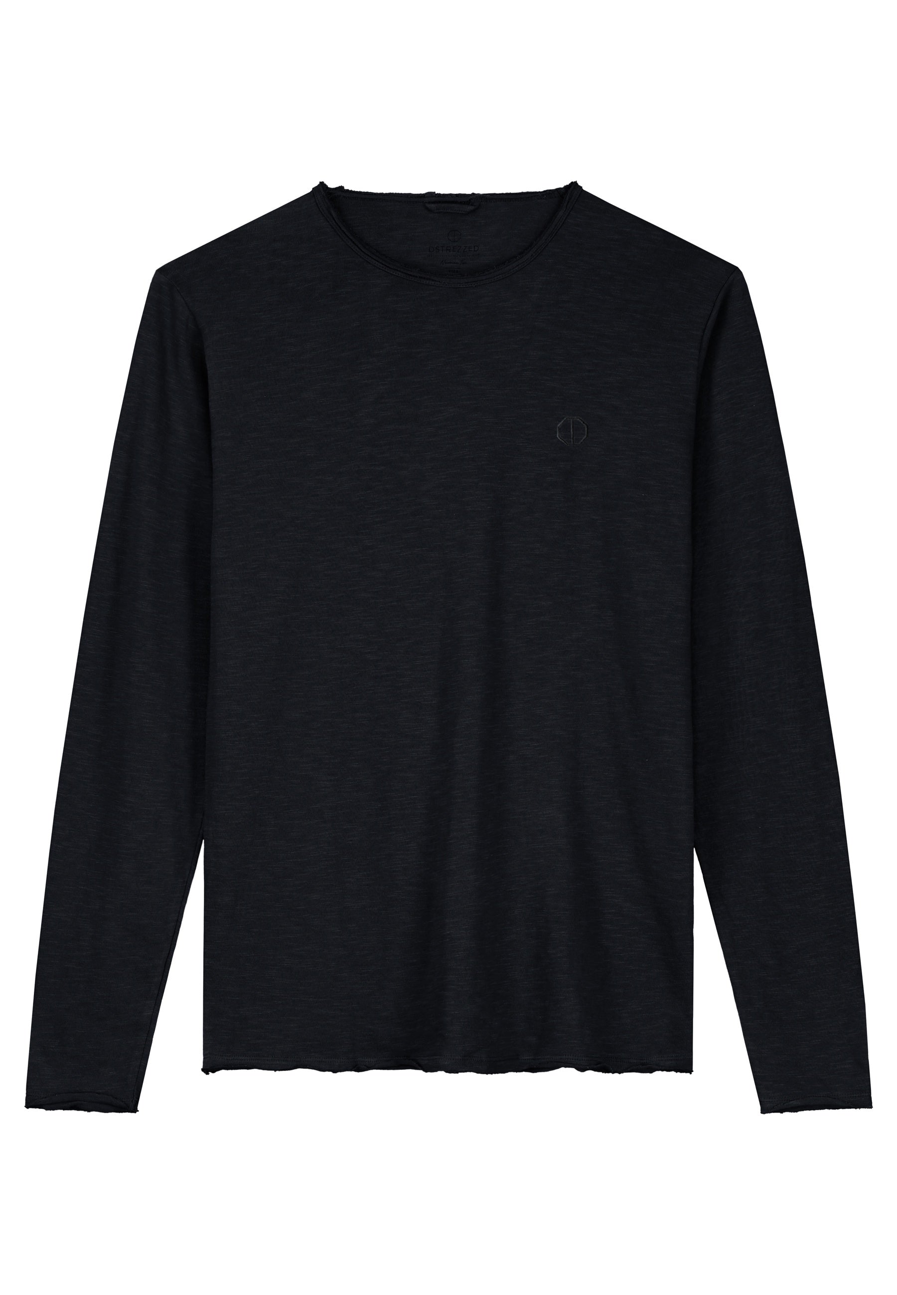 Dstrezzed Newman Slub Long Sleeved Tee - Black