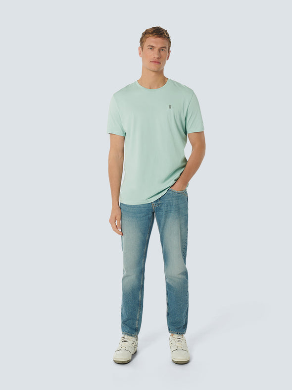 No Excess Crew Tee: Basic Plain - Mint