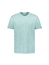 No Excess Crew Tee: Tonal Melange - Aqua