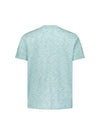 No Excess Crew Tee: Tonal Melange - Aqua