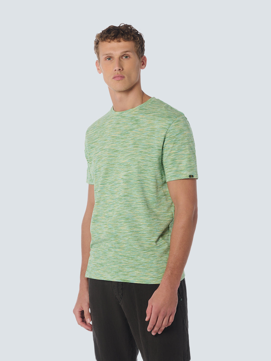 No Excess Crew Tee: Tonal Melange - Mint