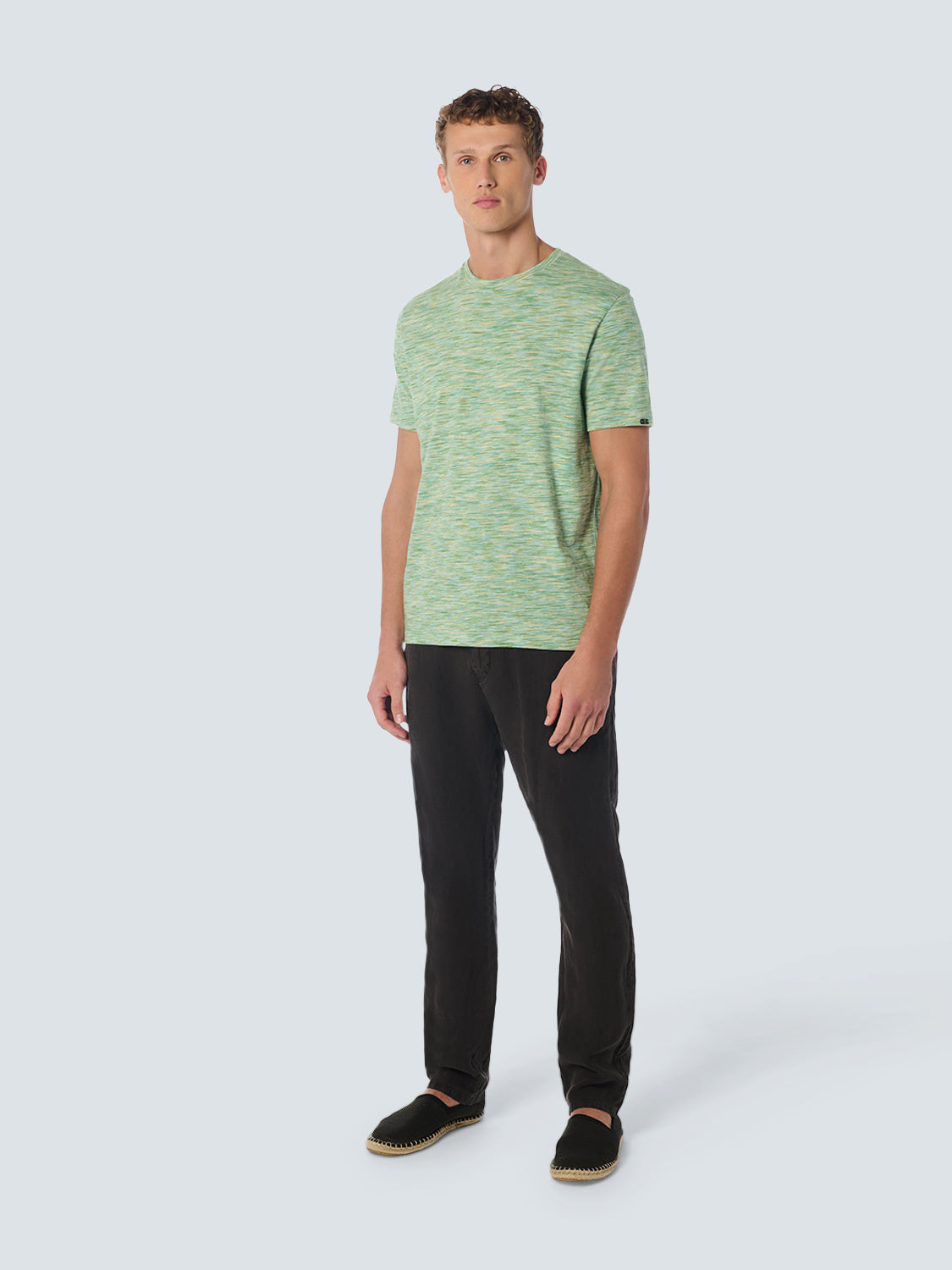 No Excess Crew Tee: Tonal Melange - Mint
