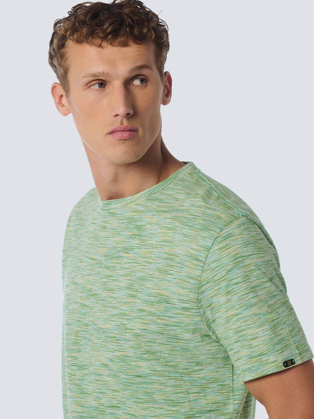 No Excess Crew Tee: Tonal Melange - Mint