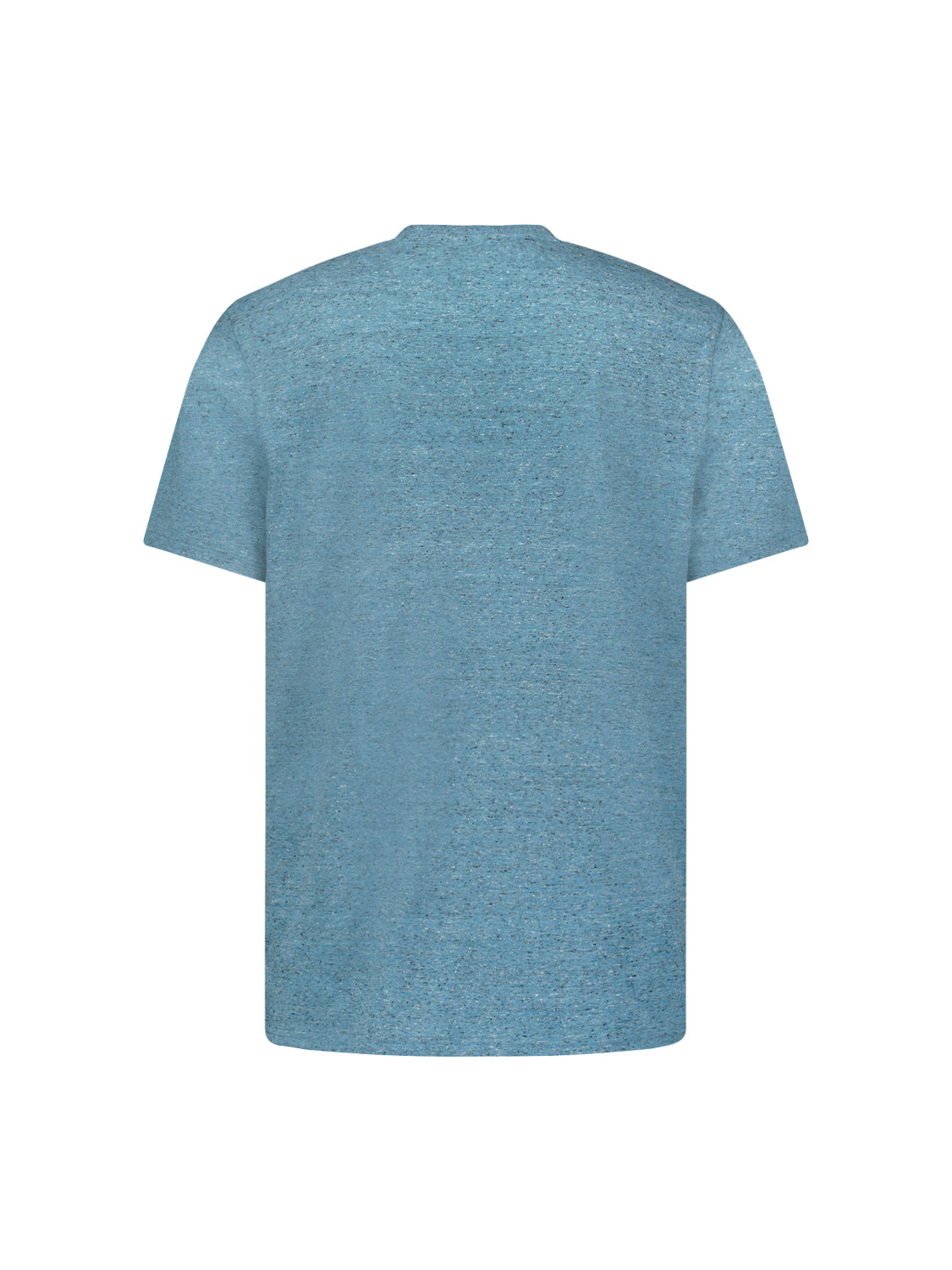 No Excess Crew Tee: Multi Colour Melange - Aqua